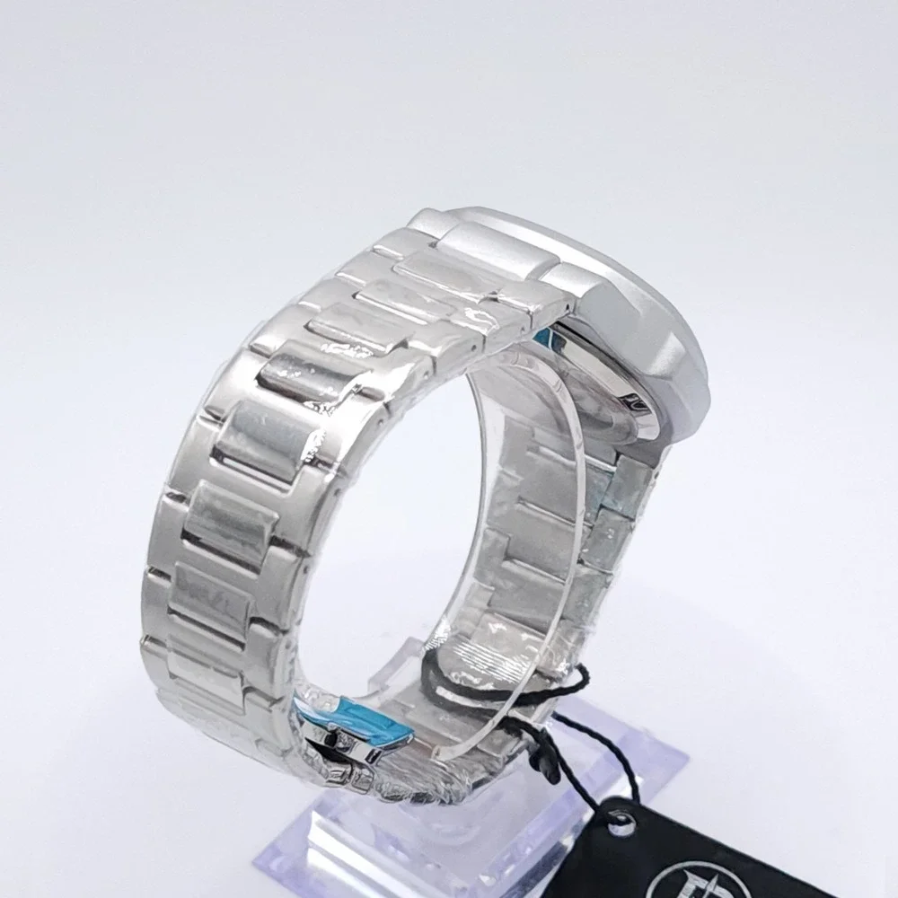 BIBI‎ Automatic Octagon Watch Silver 42mm